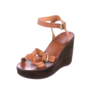 Miu Miu brown platforn